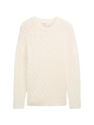TOM TAILOR Pullover Beige/Weiß/Creme/Khaki