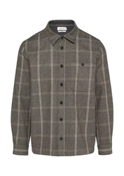 s.Oliver Langarmhemd Grau/Dunkelgrün/Braun/Khaki/Beige