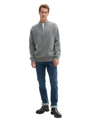 TOM TAILOR Pullover Grau/Dunkelgrau/Hellgrau
