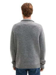 TOM TAILOR Pullover Grau/Dunkelgrau/Hellgrau
