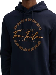 TOM TAILOR Shirt Dunkelblau/Schwarz