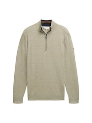 TOM TAILOR Strickpullover Khaki/Beige
