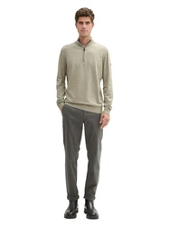 TOM TAILOR Strickpullover Khaki/Beige