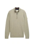 TOM TAILOR Strickpullover Khaki/Beige