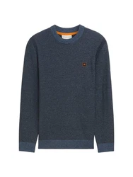TOM TAILOR Pullover Orange/Dunkelblau/Hellblau/Grau