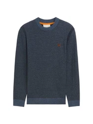 TOM TAILOR Pullover Orange/Dunkelblau/Hellblau/Grau