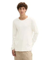 TOM TAILOR Pullover wollweiß