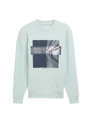 TOM TAILOR Langarmshirt Hellgrün/Hellblau/Blau/Grün