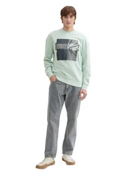 TOM TAILOR Langarmshirt Hellgrün/Hellblau/Blau/Grün