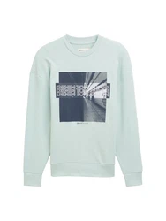 TOM TAILOR Langarmshirt Hellgrün/Hellblau/Blau/Grün