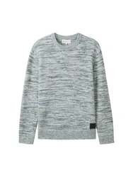 TOM TAILOR Pullover Grau/Grün