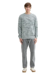 TOM TAILOR Pullover Grau/Grün