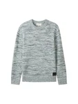 TOM TAILOR Pullover Grau/Grün