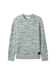 TOM TAILOR Pullover Grau/Grün