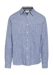 s.Oliver Langarmhemd Regular Fit hellblau/offwhite