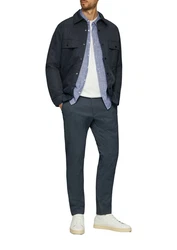 s.Oliver Langarmhemd Regular Fit hellblau/offwhite