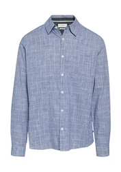 s.Oliver Langarmhemd Regular Fit hellblau/offwhite