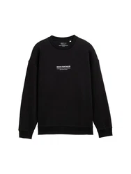 TOM TAILOR Langarmshirt Schwarz