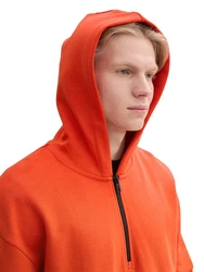 TOM TAILOR Denim Sweatshirt Hoodie mit Reißverschluss 