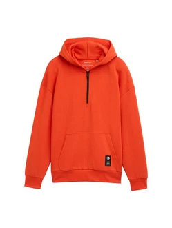 TOM TAILOR Denim Sweatshirt Hoodie mit Reißverschluss