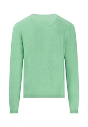 FYNCH-HATTON Strickpullover O-Neck Grün/Hellgrün/Türkis