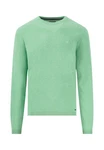 FYNCH-HATTON Strickpullover O-Neck Grün/Hellgrün/Türkis