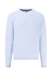 FYNCH-HATTON Strickpullover O-Neck Hellblau/Blau