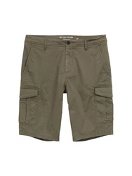 TOM TAILOR Bermudas Cargo Shorts mit Taschen Khaki/Dunkelgrün