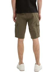 TOM TAILOR Bermudas Cargo Shorts mit Taschen Khaki/Dunkelgrün