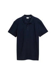 TOM TAILOR Poloshirt Jersey Dunkelblau/Hellblau