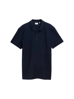 TOM TAILOR Poloshirt Jersey Dunkelblau/Hellblau