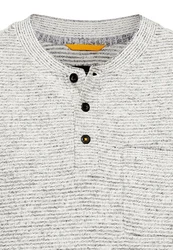 camel active Henleyshirt Grau/Hellgrau