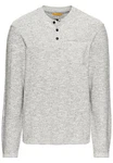 camel active Henleyshirt Grau/Hellgrau