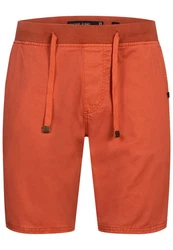 Indicode Chinoshorts Carver Orange/Rot