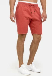 Indicode Chinoshorts Carver Orange/Rot