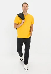 camel active Henleyshirt Gelb