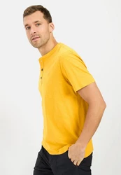 camel active Henleyshirt Gelb