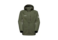Mammut Funktionsjacke Ultimate Comfort SO Hooded Jacket Dunkel Marsch