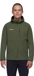 Mammut Funktionsjacke Ultimate Comfort SO Hooded Jacket Dunkel Marsch