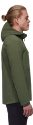 Mammut Funktionsjacke Ultimate Comfort SO Hooded Jacket Dunkel Marsch