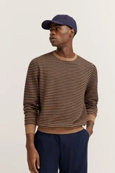 bugatti Pullover Braun/Schwarz/Dunkelbraun/Gelb/Khaki/Beige