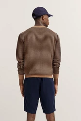 bugatti Pullover Braun/Schwarz/Dunkelbraun/Gelb/Khaki/Beige