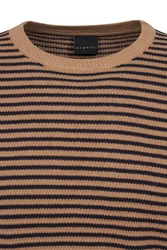 bugatti Pullover Braun/Schwarz/Dunkelbraun/Gelb/Khaki/Beige