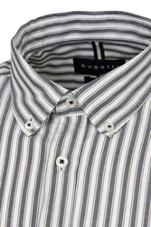 bugatti Hemd Grau/Hellgrau