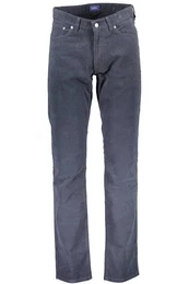 5-Pocket-Hose Herren Slim-Hose Blau - 5 Taschen, Reiverschluss & Knopfdetails