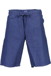 5-Pocket-Hose Elegante Herren Bermuda-Shorts Blau mit 5-Taschen und Reiverschluss