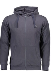 Sweatshirt Herren-Sweatshirt in Blau mit Reiverschluss &