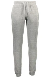 5-Pocket-Hose Graue Herren Sporthose mit elastischem Bund und Stickerei-Details