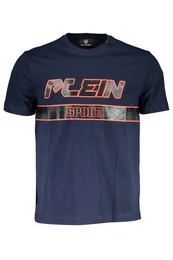 T-Shirt Herren Kurzarm T-Shirt Blau mit Print und