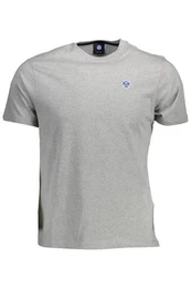 T-Shirt Graues Herren T-Shirt: Kurzarm, Rundhals